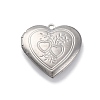 304 Stainless Steel Locket Pendants STAS-S171-13P-05-1