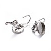 Tarnish Resistant 304 Stainless Steel Leverback Earring Findings STAS-H423-03P-4