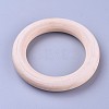 Unfinished Wood Linking Rings WOOD-F002-01-65mm-2