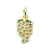 Brass Micro Pave Cubic Zirconia Pendants KK-H475-17G-01-1