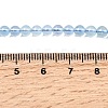 Natural Aquamarine Beads Strands G-G344-A07-4mm-5