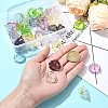 35Pcs 7 Colors UV Plating Acrylic Bead Caps OACR-CJ0002-36-4