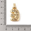 Brass Micro Pave Cubic Zirconia Pendants ZIRC-P121-01G-E-3