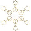 18Pcs Alloy Keychain Clasps KEYC-SC0001-72G-6