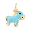 Real 18K Gold Plated Brass Charms KK-L206-008A-G-2