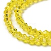 Transparent Electroplate Glass Beads Strands EGLA-S056-4mm-21-3