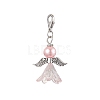 2Pcs 2 Colors Wedding Season Angel Glass Pearl & Acrylic Pendant Decorations HJEW-JM01920-1-4