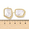 304 Stainless Steel with ABS Plastic Pearl Pendants STAS-G371-01G-04-3