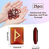 Imitation Jade Glass Cabochons GLAA-NB0001-23-2