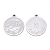 Non-Tarnish 201 Stainless Steel Pendants STAS-R106-01-2