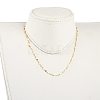 304 Stainless Steel Link Chain Necklaces NJEW-JN03084-02-5