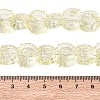 Electroplate Baking Paint Transparent Glass Beads Strands GL-CBA17FF-02E-4