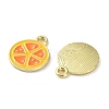 Fruit Alloy Enamel Charms X1-PALLOY-S058-01LG-09-2