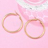 Ion Plating(IP) 304 Stainless Steel Hoop Earrings EJEW-N0016-11G-E-5