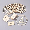 Wood Table Numbers Cards AJEW-WH0021-29A-1