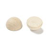 (Defective Closeout Sale: Wood Texture and Crack) Unfinished Natural Wood Cabochons WOOD-XCP0001-68-3