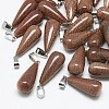 Synthetic Goldstone Pendants G-T081-16-1