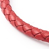 Braided Imitation Cowhide Leather Cord Bracelets for Couple BJEW-JB06443-13