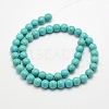 Synthetic Turquoise Beads Strands TURQ-F007-01B-4mm-3