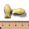Handmade Printed Porcelain Beads PORC-E015-17I-3