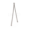 Brass Square Snake Chain Big Pendants KK-G510-09P-1
