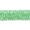 Transparent Electroplate Glass Beads Strands EGLA-A039-T3mm-A24-1