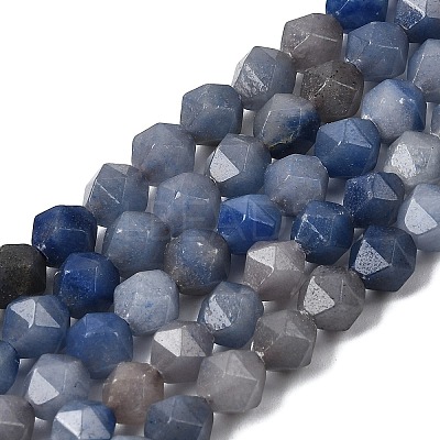 Natural Blue Aventurine Beads Strands G-Z119-A38-01-1