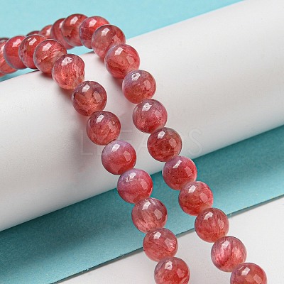 Dyed Natural White Jade Beads Strands G-F764-01D-1