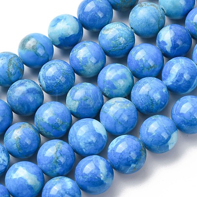 Natural Howlite Beads Strands G-H343-D06-12mm-B-1