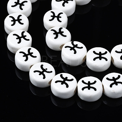 Handmade Porcelain Ceramic Beads Strands PORC-S502-032D-1