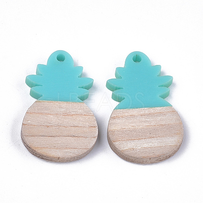 Resin & Wood Pendants X-RESI-S358-45A-1