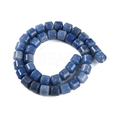 Dyed & Heated Natural Blue Aventurine Beads Strands G-L604-E02-01-1