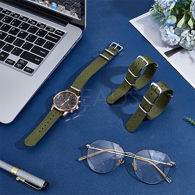 3Pcs Nylon Watch Bands AJEW-OC0015-63B-1