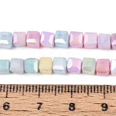 Anti-Tarnish Electroplate Glass Beads Strands X-GLAA-T025-4mm-10M-1