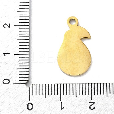 304 Stainless Steel Fruit Enamel Pendants LS-STAS-G362-04G-11-1