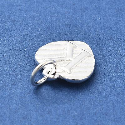 925 Sterling Silver Heart with Capital Letter Charms STER-S009-13K-S-1