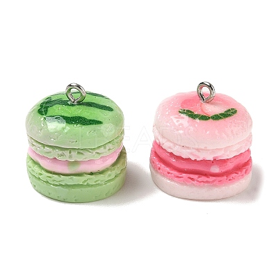 Opaque Resin Imitation Dessert Pendants RE-CBAB589-02A-1