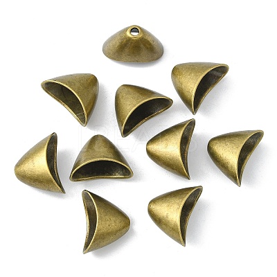 Tibetan Style Alloy Triangle Apetalous Bead Cones LS-TIBE-5212-AB-FF-1