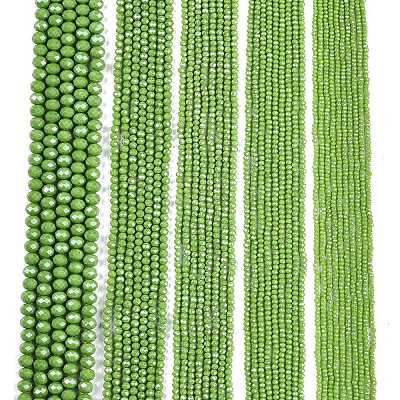 Electroplate Glass Beads Strands EGLA-A044-P3mm-A30-1