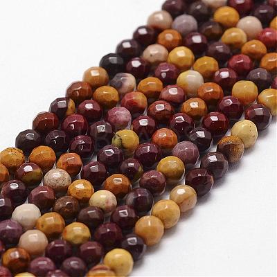 Natural Mookaite Beads Strands G-D840-30-4mm-1