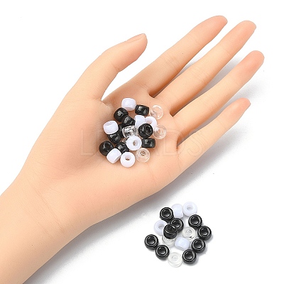 600Pcs 3 Colors Acrylic European Beads DIY-YW0006-78-1