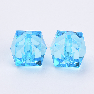 Transparent Acrylic Beads TACR-Q259-10mm-V40-1