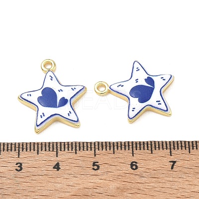 Printed Brass Pendants KK-CBA42CA-08G-01-1