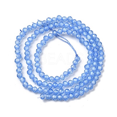 Cubic Zirconia Beads Strands G-G792-47-08B-1
