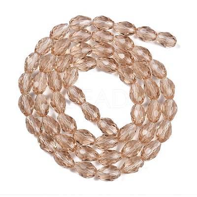 Transparent Glass Beads Strands EGLA-N013-T8mm-D23-1