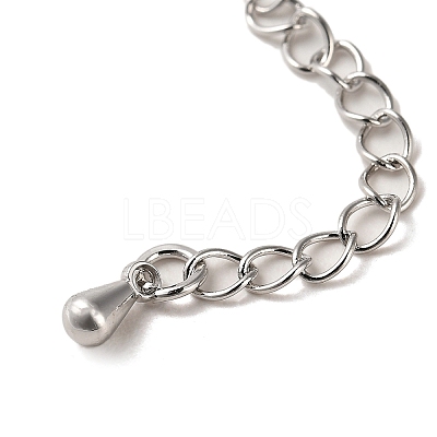 Rack Plating Brass Curb Chain Extender KK-Q807-11P-1