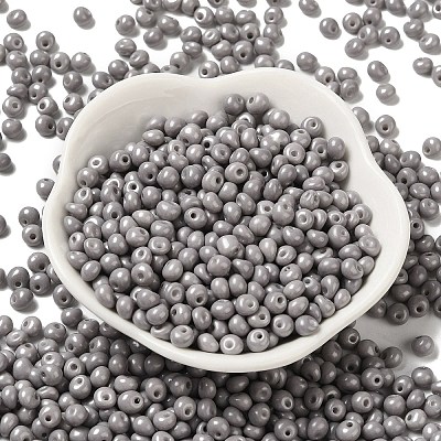 6/0 Opaque Baking Paint Glass Seed Beads X1-SEED-M012-02A-17-1