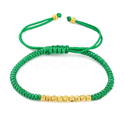 Polyester Cord Braided Bead Bracelets for Women BJEW-L698-01G-05-1