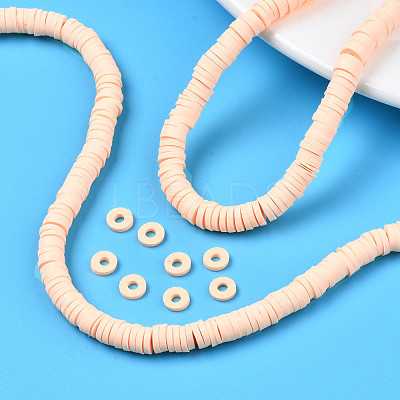 Handmade Polymer Clay Beads Strands CLAY-R089-6mm-033-1