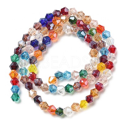 Transparent Electroplate Glass Beads Strands EGLA-A039-T3mm-A29-1